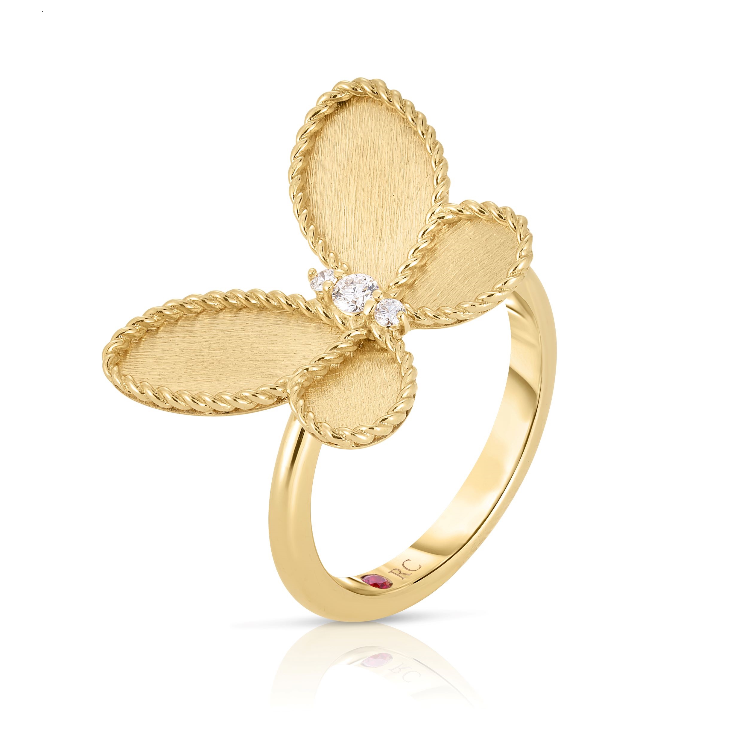 Roberto Coin 18K Yellow Gold Jasmine Collection Butterfly Ring